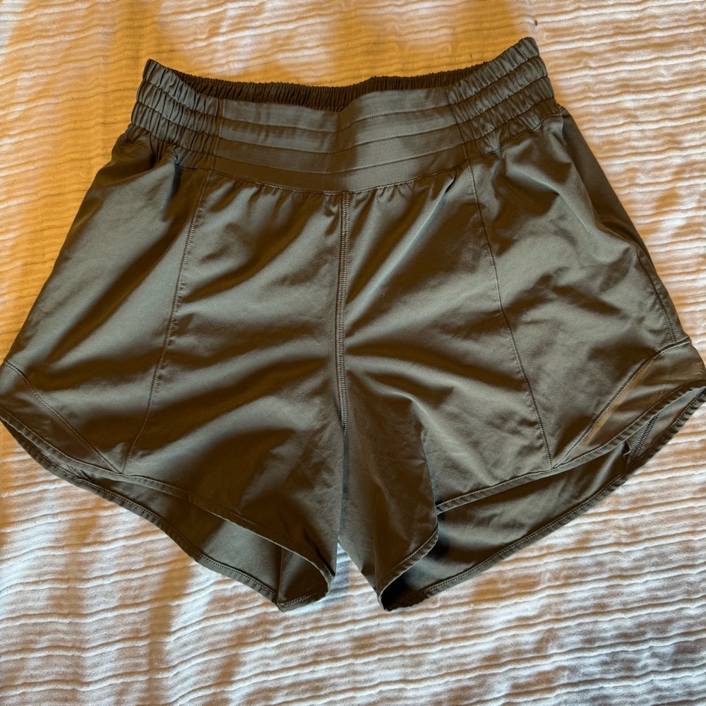 lululemon athletica Olive Green Hotty Hot Women's Athletic Shorts